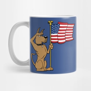 American Flag Dane Mug